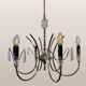 Mid-Century modernist chandelier in chrome and crystal by Gaetano Sciolari, 1970s