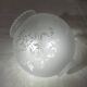 Tulipe globe verre gravé lampe suspension lustre applique