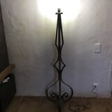 Lampadaire Art déco en fer forgé circa 1900