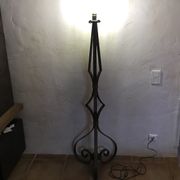 Art Deco wrought iron lamppost circa 1900