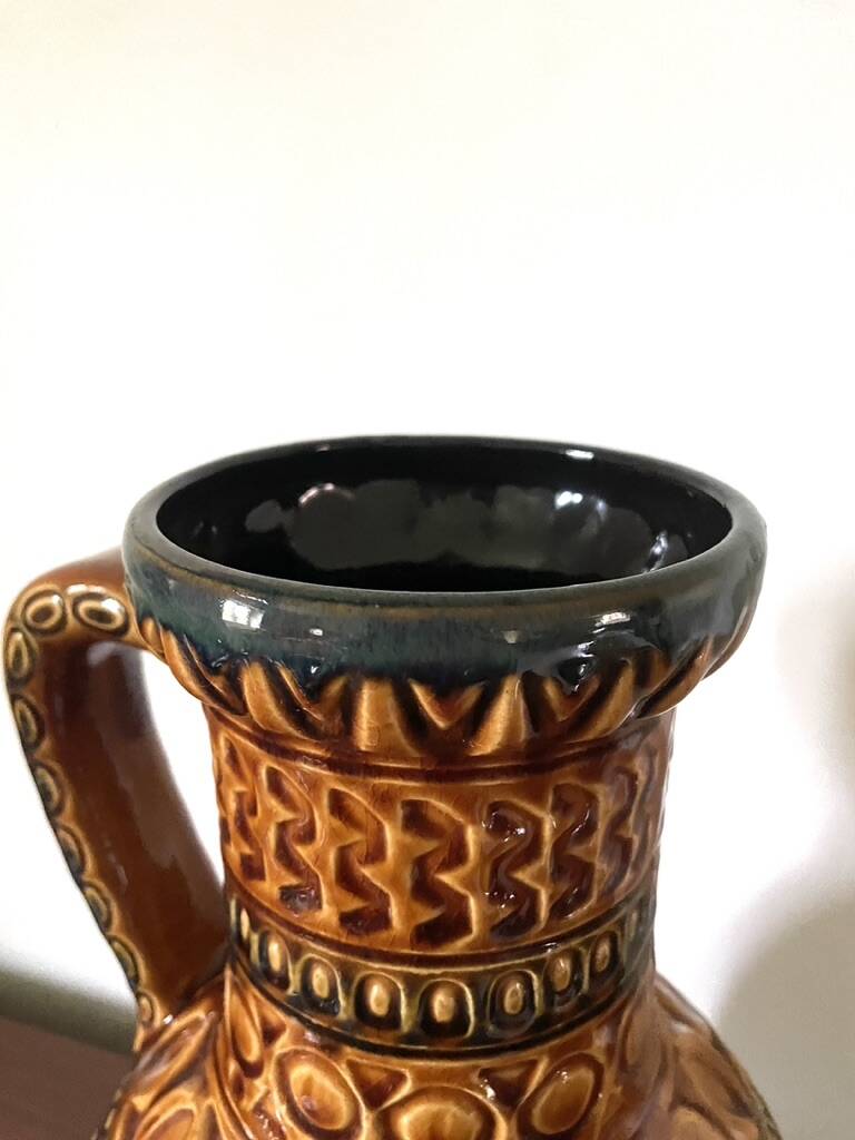 Large enameled jug, Germany, 1960