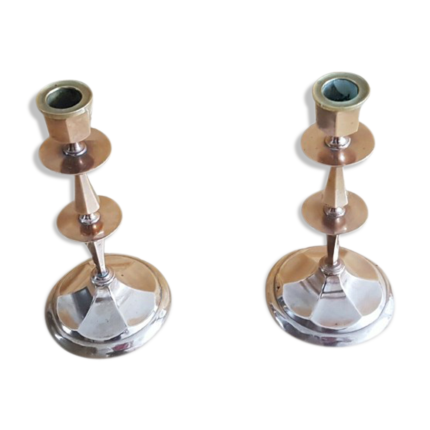 Vintage copper candlesticks