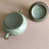 Stoneware sugar bowl