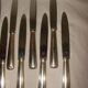 12 stainless steel table knives M.A. from the early 20th century.