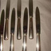 12 stainless steel table knives M.A. from the early 20th century.