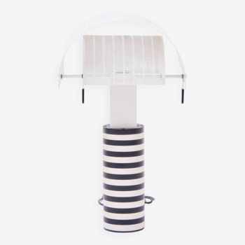 Postmodern Italian Black and White Table Lamp 'Shogun' by Mario Botta