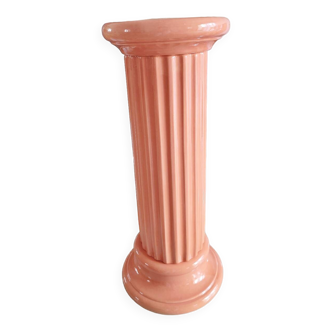 Antique vintage ceramic column, scelette, pedestal table, end of sofa