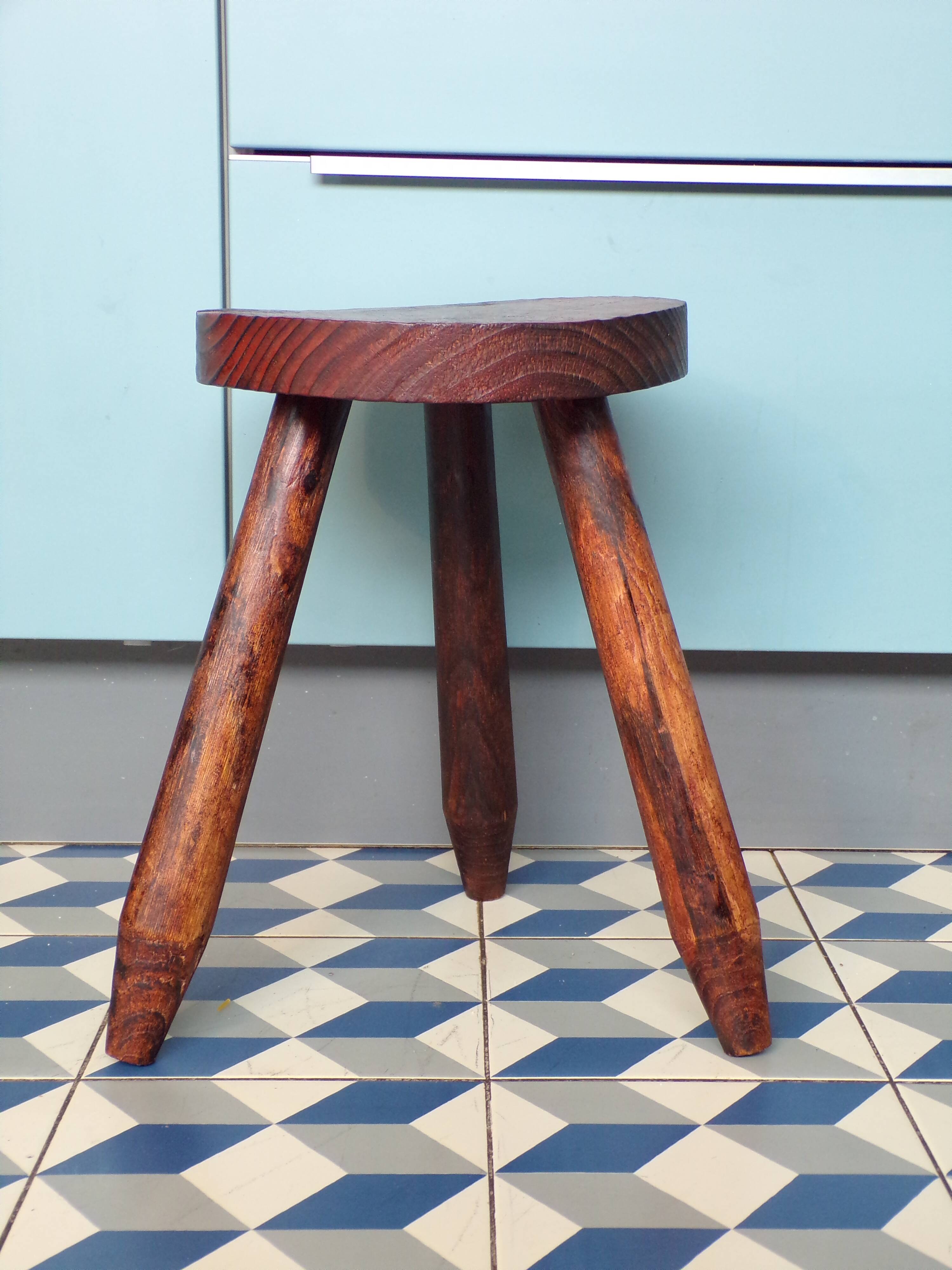 Antique milking stool