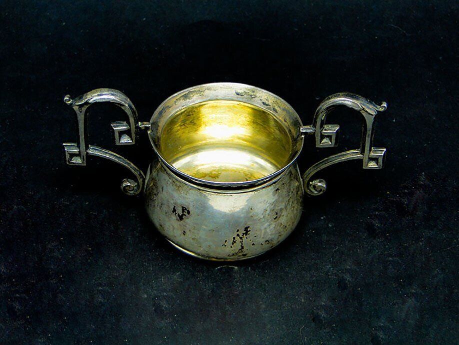 Biedermeier silver sugar bowl, Austria, 19th century