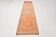 2x13 Soft Orange & Fuchsia Pattern Rug, Vintage Ousahk Runner Rug,90x381 Cm