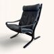 Vintage "Siesta" armchair by Ingmar Relling from 1965 in black leather.