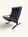 Vintage "Siesta" armchair by Ingmar Relling from 1965 in black leather.