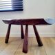 Banc ou table d'appoint en bois massif de tronc d'arbre, style brutaliste, 1960