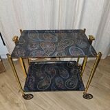 Foldable Textable serving trolley 1950-60