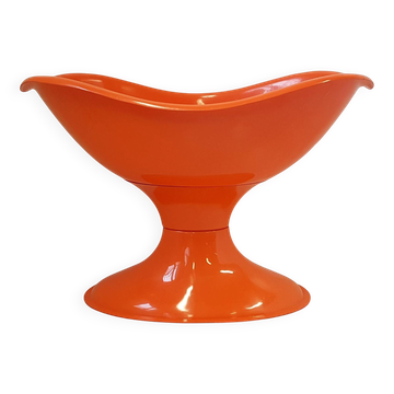 Vintage 1970 orange moulded plastic cradle carriage space age 70s 70's po