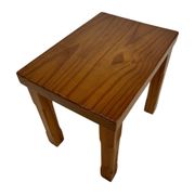 Vintage Set of 3 pinewood side or nesting tables 1970s nest of tables
