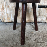 Vintage wood picking stool #a227