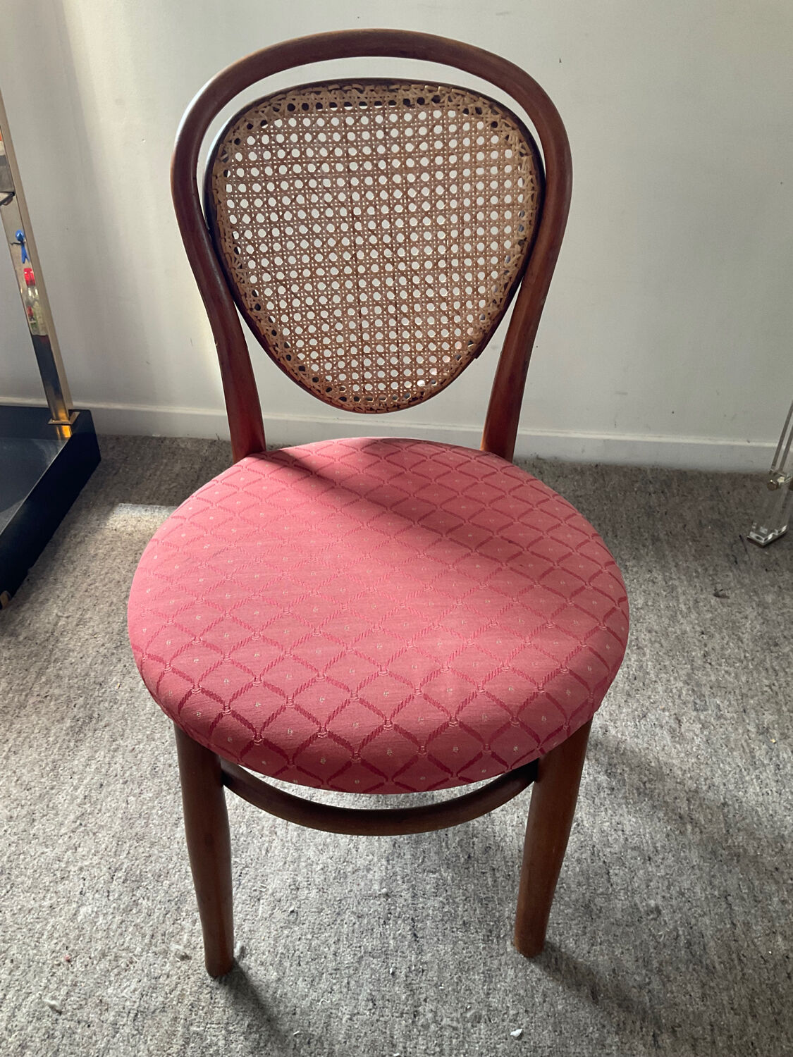 Chaise bistrot cannée enfant vintage