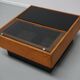 Vintage Cognac Leather Coffee Table / Bar by De Sede, 1960/70s