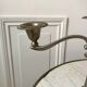 Silver brass chandelier 50s