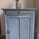 Confiturier, old Parisian sideboard, blue patina