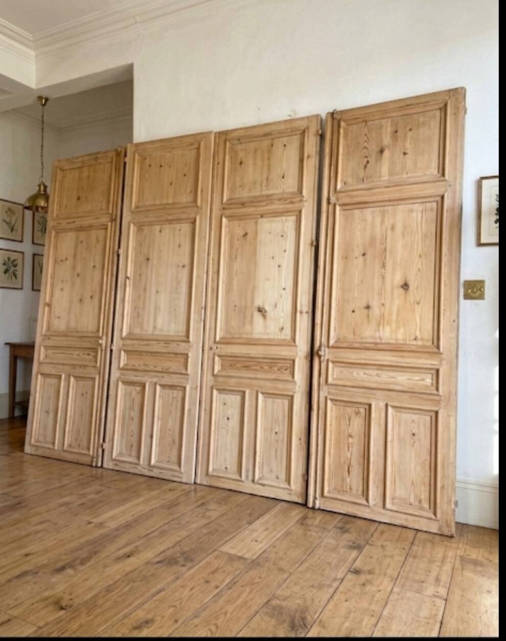 4 partition doors, 19th century.