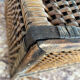 Wicker trunk woven nineteenth century