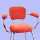 Fauteuil vintage retapissé