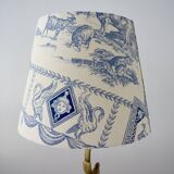 Blue toile de jouy lampshade