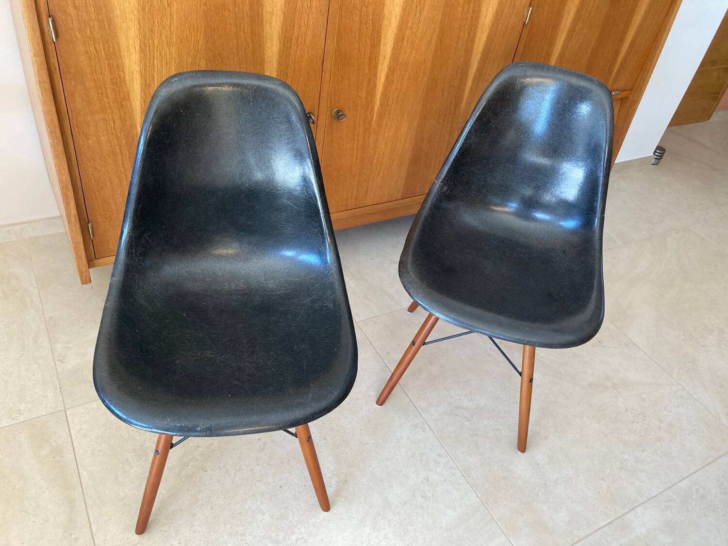 Pair of Eames chairs