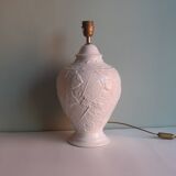 Ceramic lamp foot with floral motif, 1970 France