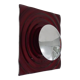 Paul Neuhaus wall lamp in red glass and chrome reflector