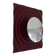Paul Neuhaus wall lamp in red glass and chrome reflector