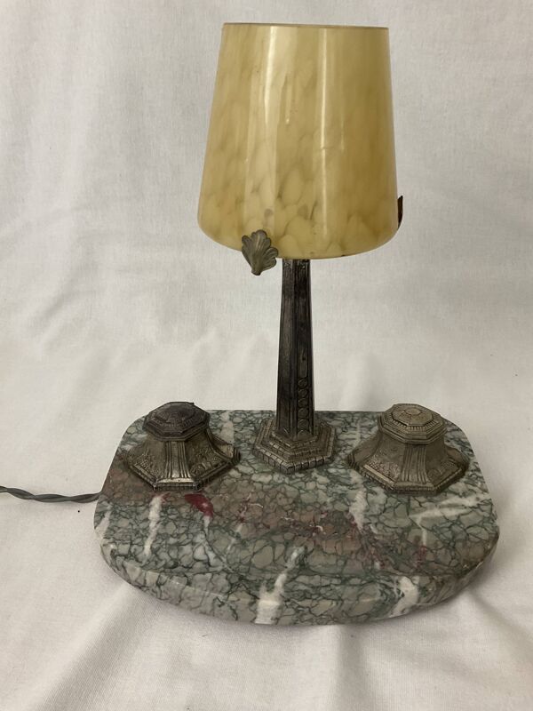 Lampe de bureau encrier art nouveau art déco 1930 années 30