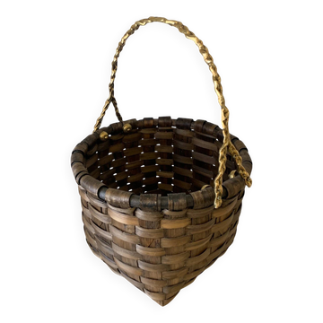 Brutalist basket by David Marshall, Spain, 1970s