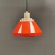 Un lampadaire orange en plastique ABS dur pressé. Danemark années 1970.
