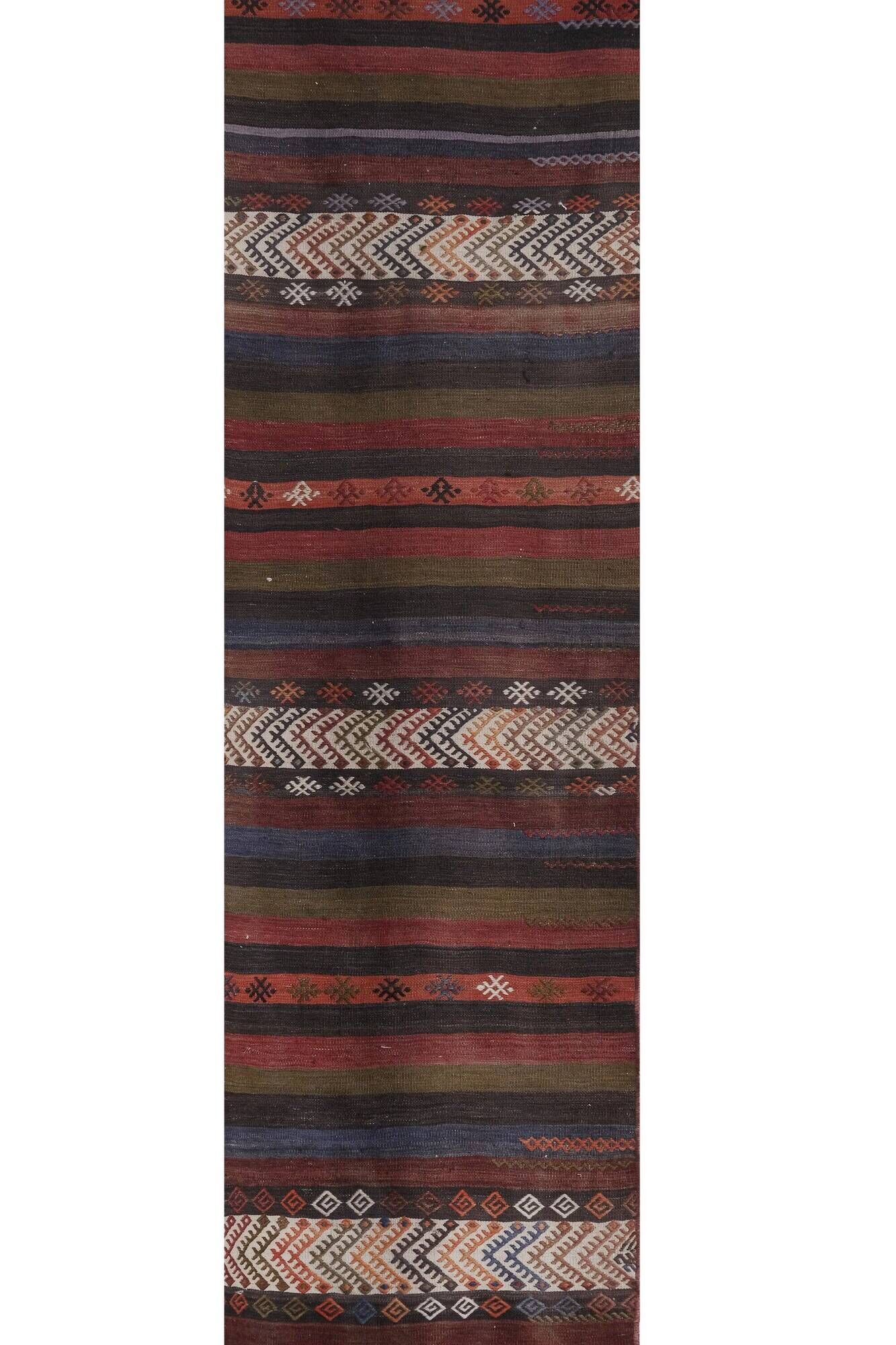 Vintage Turkish hallway rug 60x780 cm