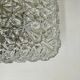 Mid-century crystal wall light / ceiling light by Limburg Glashütte, 1970s Germany