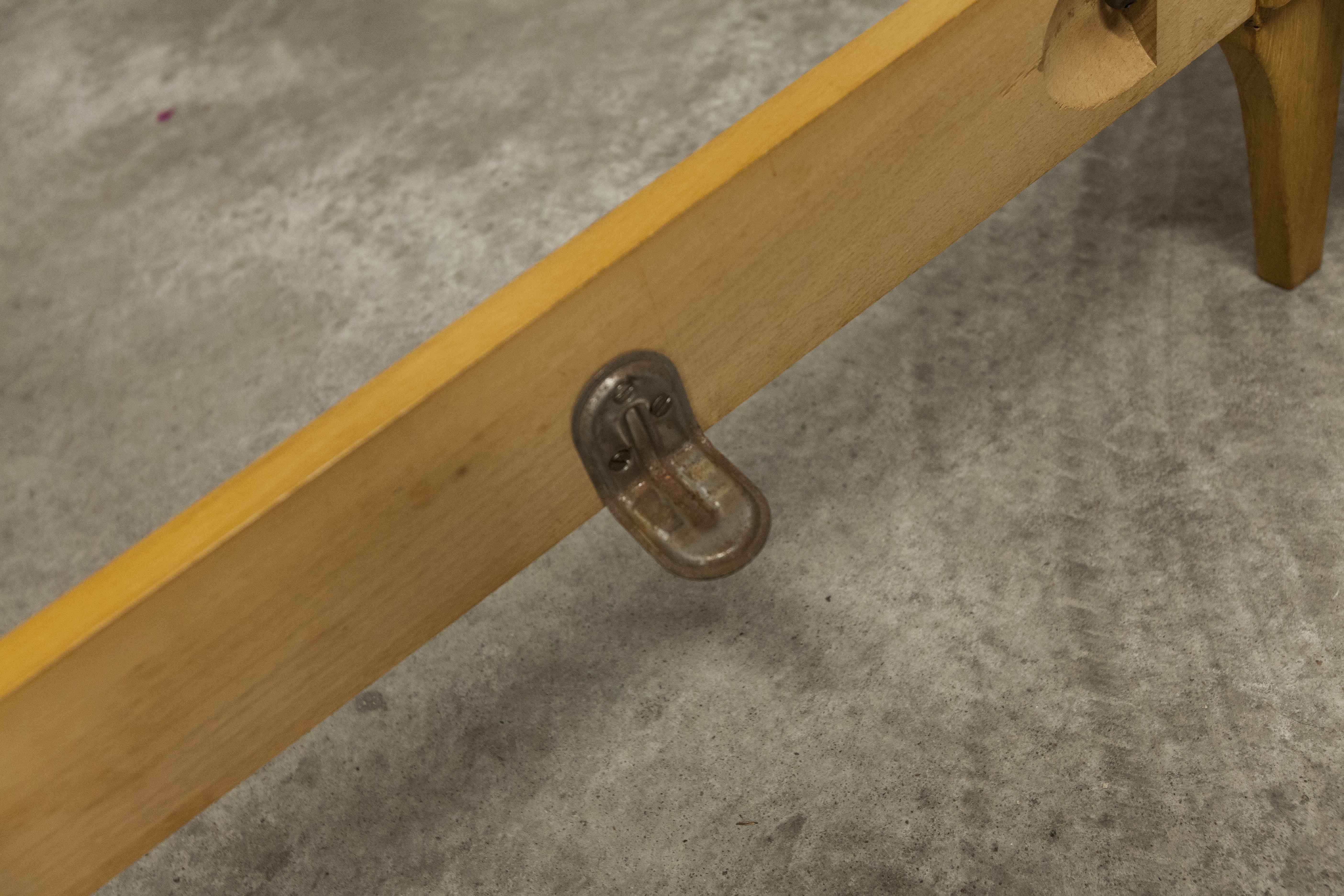 Pair of 1960 Scandinavian twin beds in solid beech