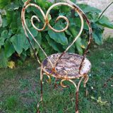 Chaises de jardin en metal