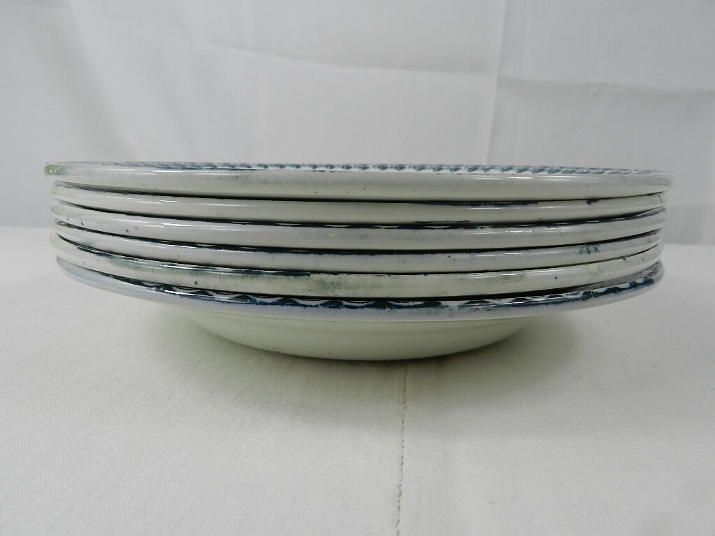 6 assiettes creuses St Amandinoise Louis XV