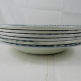 6 plates hollow St Louis XV Amandinoise