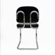 Six of Leatherette and Metal Chromed Cantilever Dining Chairs