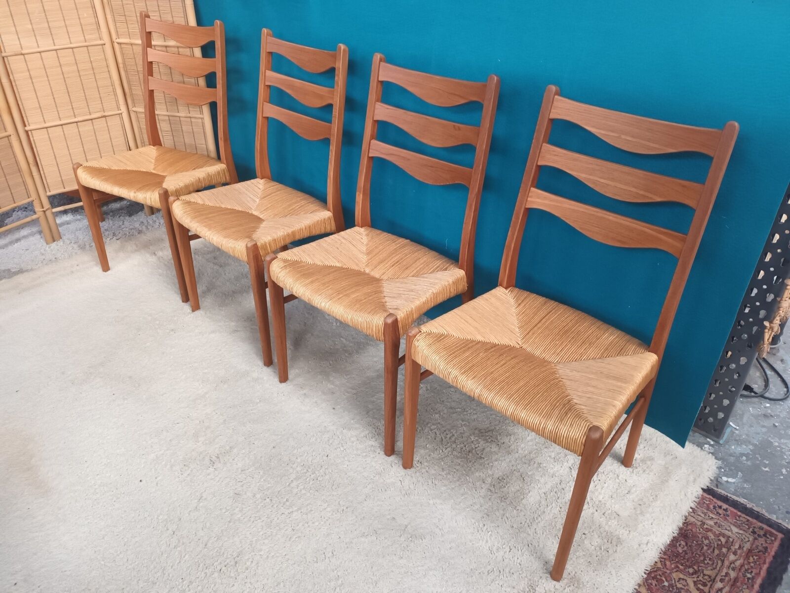 Series of 4 Danish teak chairs Arne Wahl Inversen