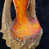 Vase orange Vallauris