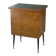 Folding occasional desk, steel, brass and oak, 1960s