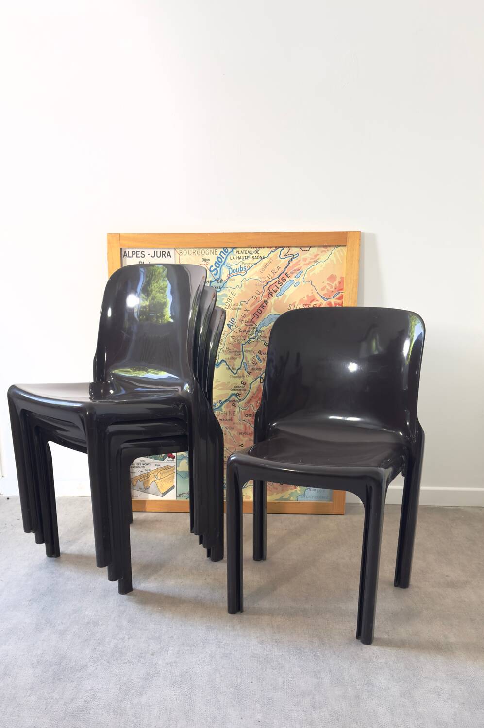 4 Selene Chairs - Artemide - Vico Magistretti