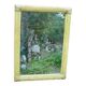 Rattan mirror Roche Bobois Maugrion vintage 1970-80