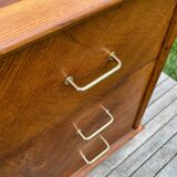 Vintage 1950s chest of drawers in gilded oak
