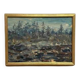 Original  Swedish Oil on Panel – “Rocky Coastline” – Signed – Vintage